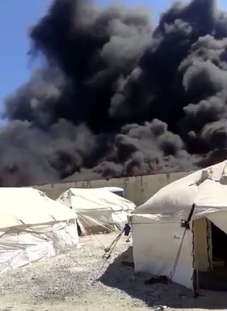 Συναγερμός στο κέντρο φιλοξενίας στα Διαβατά – Πυρκαγιά απείλησε πρόσφυγες – ΒΙΝΤΕΟ