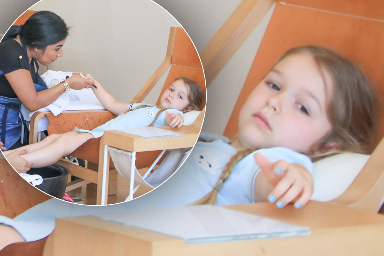 Η 4χρονη κόρη του Μπέκαμ κάνει… μανικιούρ και πεντικιούρ – ΦΩΤΟ