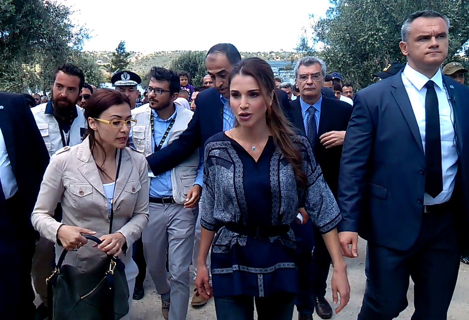 Η επίσκεψη της βασίλισσας Ράνιας στη Λέσβο – ΒΙΝΤΕΟ