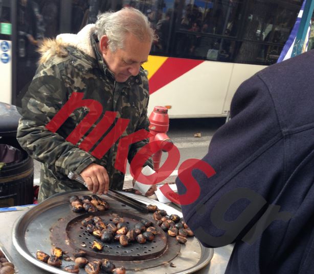 Η συνάντηση του βουλευτή του ΣΥΡΙΖΑ με τον καστανά της Θεσσαλονίκης – ΦΩΤΟ