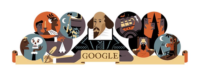 Στον Σαίξπηρ αφιερωμένο το σημερινό Doodle της Google – ΦΩΤΟ