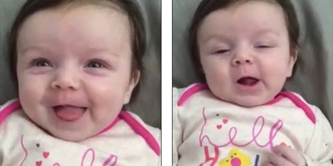 “Έριξε” το διαδίκτυο η μικρούλα που προσπαθεί να πει “Hello” – BINTEO