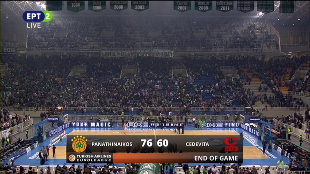 Παναθηναϊκός – Τσεντεβίτα 76-60 (Τελικό)