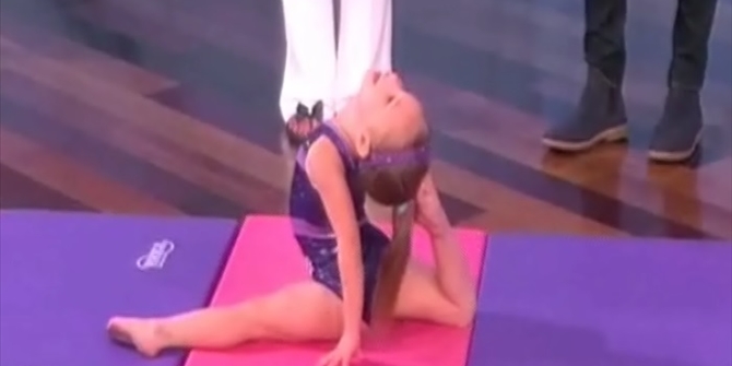 Η 3χρονη γυμνάστρια που εντυπωσιάζει τους Αμερικανούς – ΒΙΝΤΕΟ