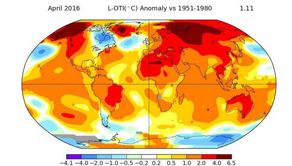 Ο Απρίλιος του 2016 ήταν ο πιο ζεστός που έχει καταγραφεί – Ποια είναι η αιτία