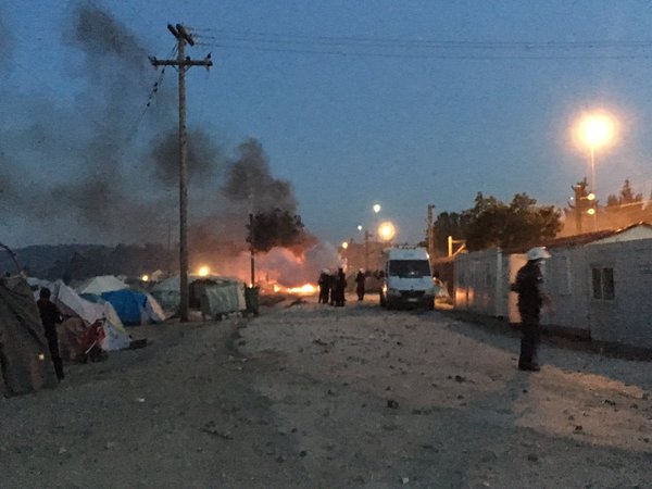 ΒΙΝΤΕΟ από την ένταση το βράδυ της Τετάρτης στην Ειδομένη