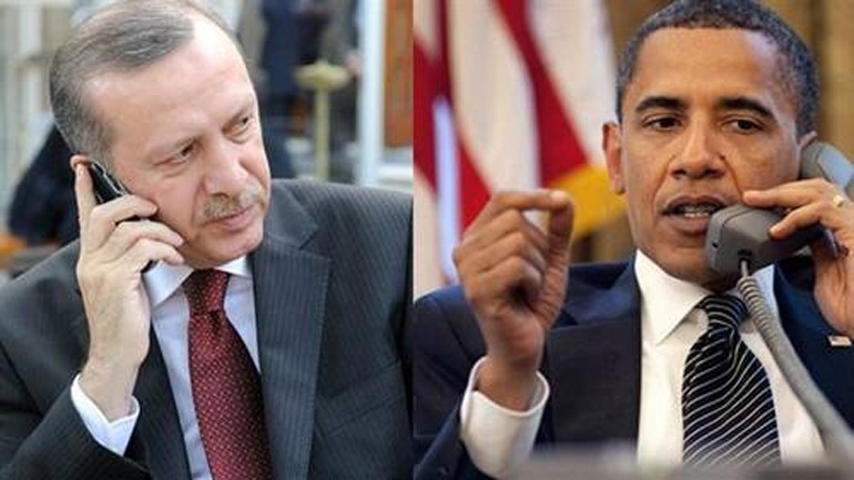 Τηλεφωνική επικοινωνία Ομπάμα – Ερντογάν για τη Συρία