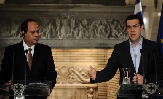 Τηλεφωνική επικοινωνία Τσίπρα με τον Αιγύπτιο πρόεδρο