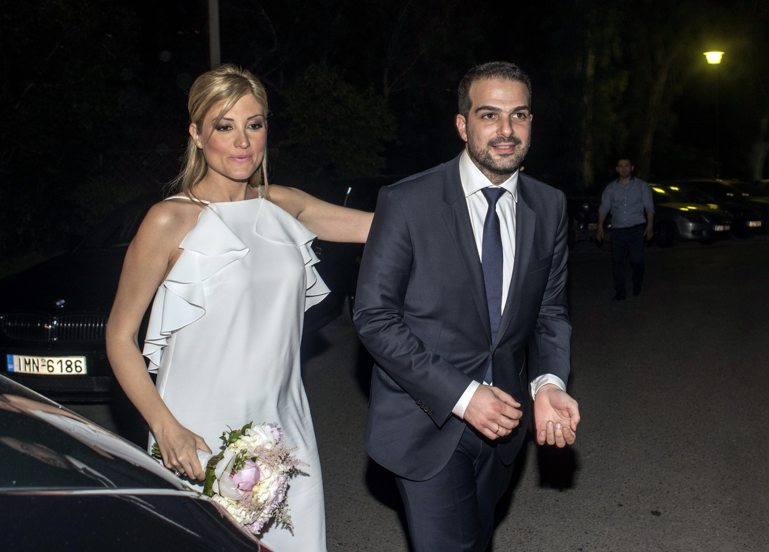 Στιγμές από τον γάμο της Ράνιας Τζίμα με τον Γαβριήλ Σακελλαρίδη – ΦΩΤΟ