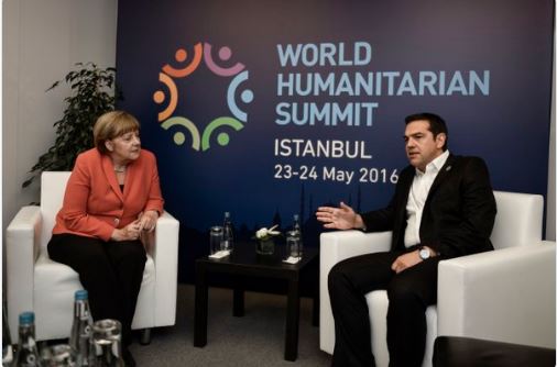 Σε εξέλιξη η συνάντηση του Τσίπρα με την Μέρκελ – ΦΩΤΟ