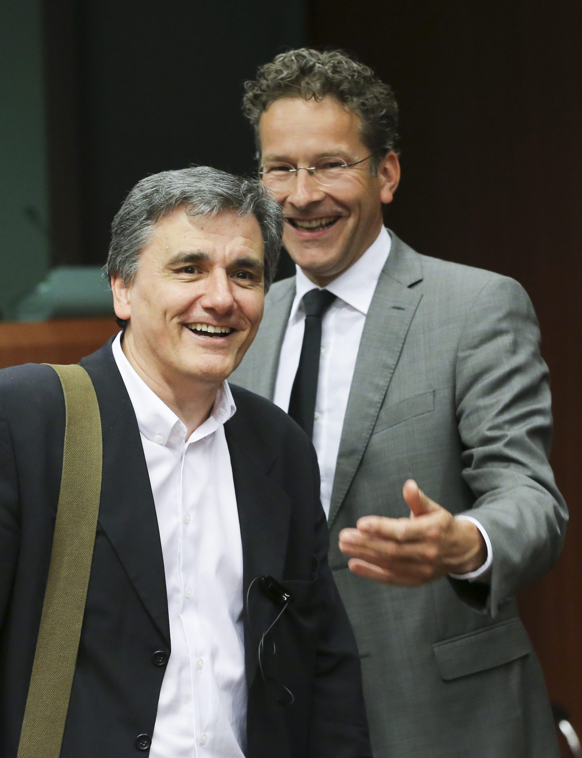 Χαμογελαστός ο Τσακαλώτος με τον Ντάισελμπλουμ και τον Μοσκοβισί – ΦΩΤΟ