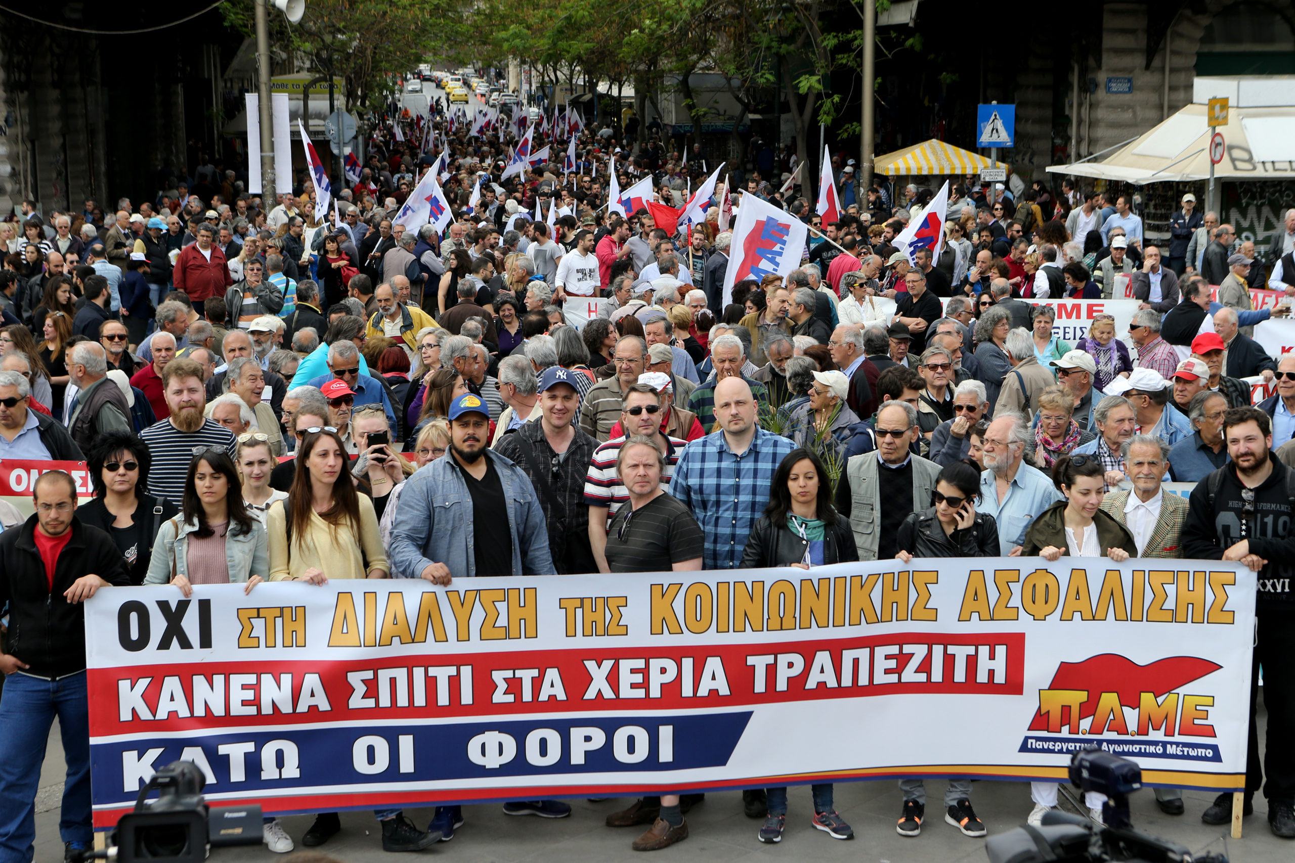 Οι πορείες και οι συγκεντρώσεις κατά του ασφαλιστικού