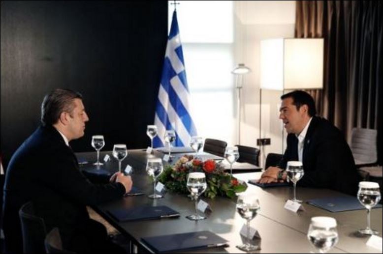 Η συνάντηση του Τσίπρα με τον πρωθυπουργό της Γεωργίας για τον TAP