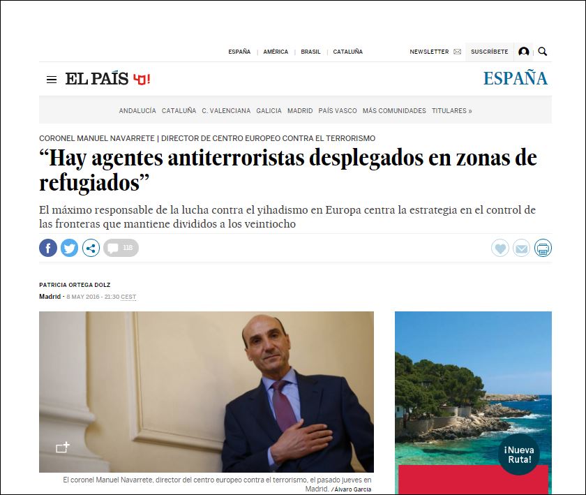 Εl Pais: Eπιχείρηση της Εuropol για τον εντοπισμό τζιχαντιστών σε Ελλάδα και Ιταλία