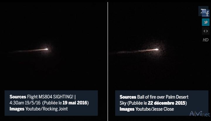 Le Monde:”Μαϊμού” το βίντεο με τη συντριβή του αεροσκάφους της EgyptAir