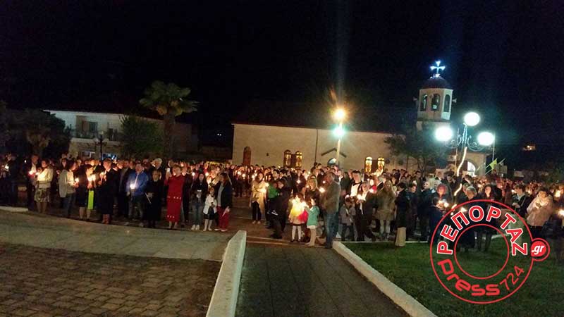 Μακρύγιαλος Πιερίας: Η νύχτα έγινε… μέρα στην Ανάσταση – ΒΙΝΤΕΟ