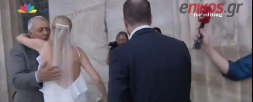 Η νύφη Ράνια Τζίμα και ο γαμπρός Γαβριήλ Σακελλαρίδης – ΒΙΝΤΕΟ