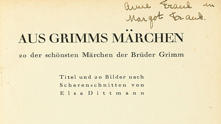 Βιβλίο με την υπογραφή της Άννας Φρανκ δημοπρατήθηκε έναντι 62.500 δολαρίων