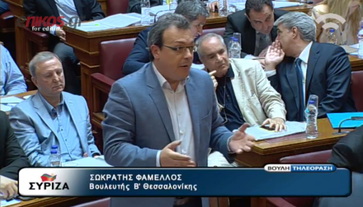 Ο Φάμελλος εξίσωσε την τηλεοπτική με την κοινοβουλευτική συζήτηση – ΒΙΝΤΕΟ
