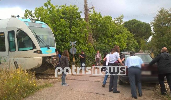 Σύγκρουση ΙΧ με τρένο στο Κατάκολο – ΦΩΤΟ