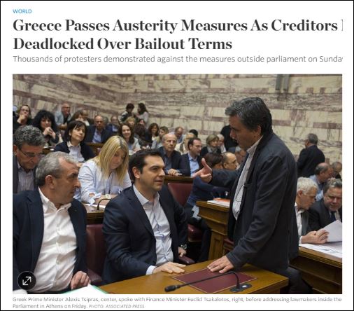 WSJ: Νέα μέτρα λιτότητας, σε αδιέξοδο οι συζητήσεις με τους δανειστές