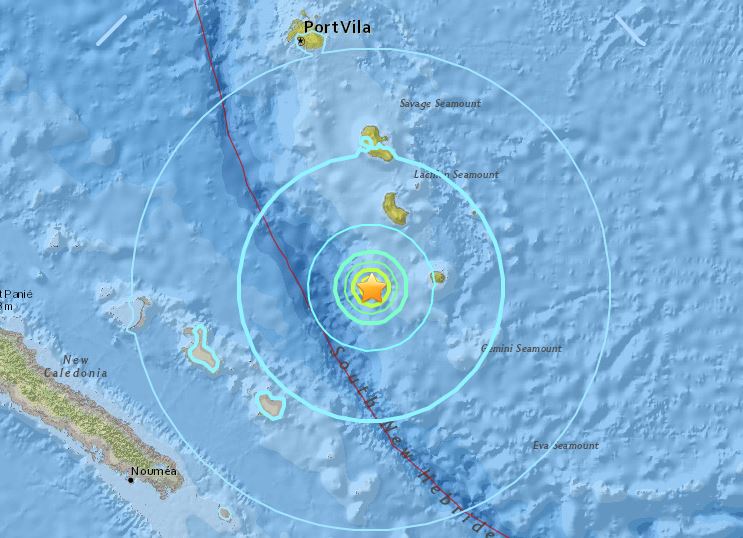 Ισχυρός σεισμός 6 Ρίχτερ στο Βανουάτου