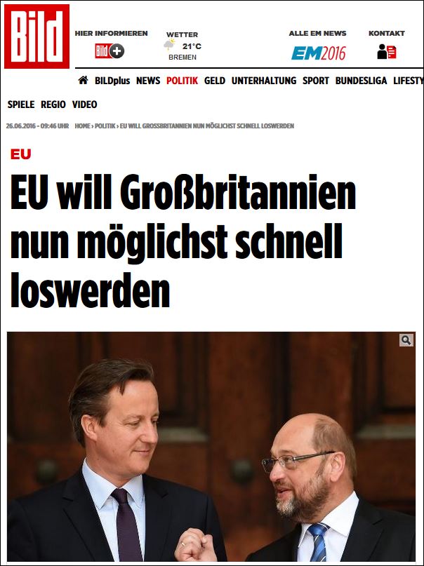 Σουλτς: Να καταθέσει η Βρετανία την αίτηση εξόδου μέχρι την Τρίτη