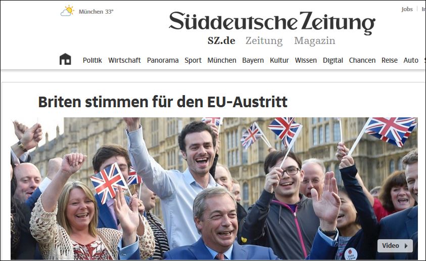 Sueddeutsche: Οι Βρετανοί εγκαταλείπουν την ΕΕ