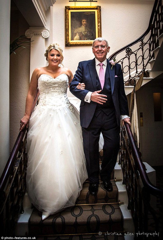 But he started dieting in November 2014, the same month Chloe got engaged to her partner - and earlier this month Drew’s dream of walking her down the aisle came true