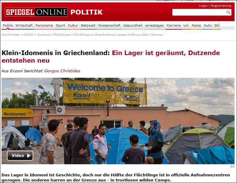 Spiegel: Πολλές μικρές “Ειδομένες” στην Ελλάδα