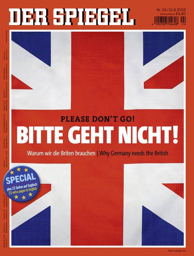 Έκκληση του Spiegel στους Βρετανούς: Please don’t go!