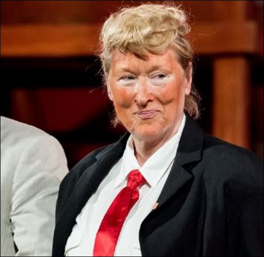 Η Μέριλ Στριπ ντύθηκε… Τραμπ- ΒΙΝΤΕΟ