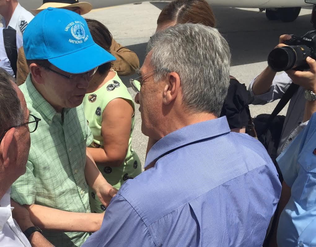 Στη Λέσβο ο Μπαν Κι Μουν – ΦΩΤΟ