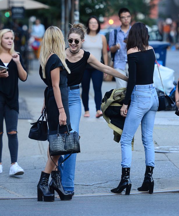 Gigi Hadid, Kendall Jenner and Hailey Baldwin out together having fun