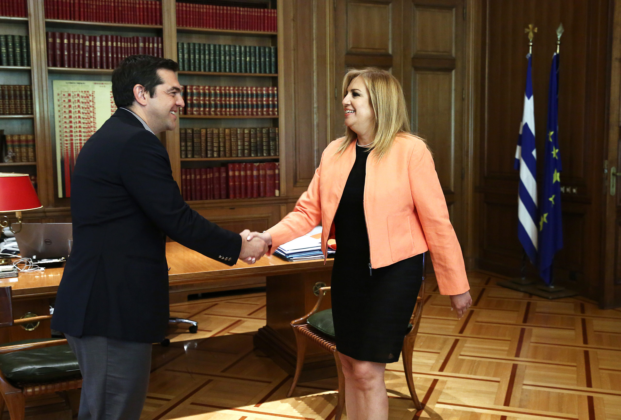 H Γεννηματά στο Μαξίμου – ΦΩΤΟ