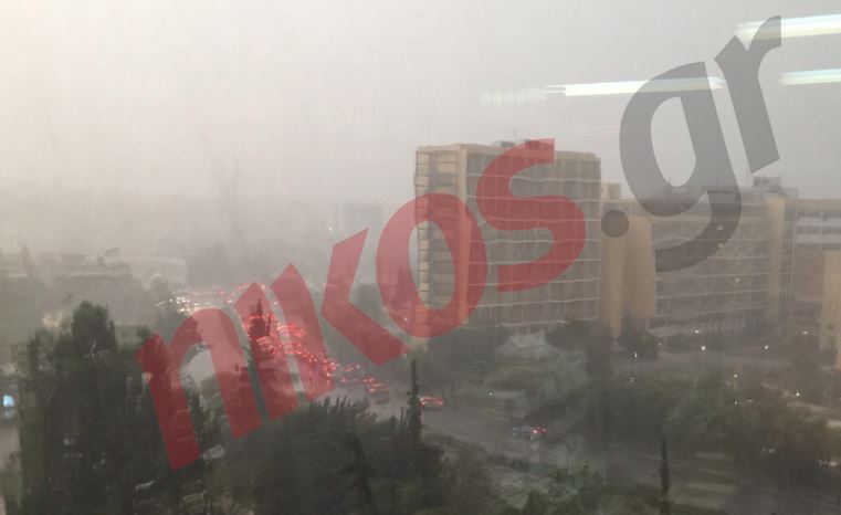 Η καταιγίδα στην Κατεχάκη – ΦΩΤΟ