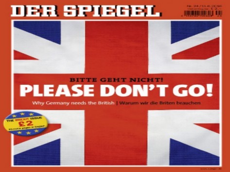 Το “αγγλικό” πρωτοσέλιδο του Spiegel για το Brexit