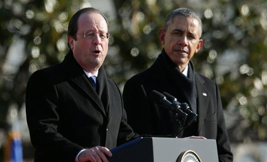 Ομπάμα και Ολάντ συμφώνησαν για την αύξηση της διμερούς συνεργασίας κατά του “Ισλαμικού Κράτους”