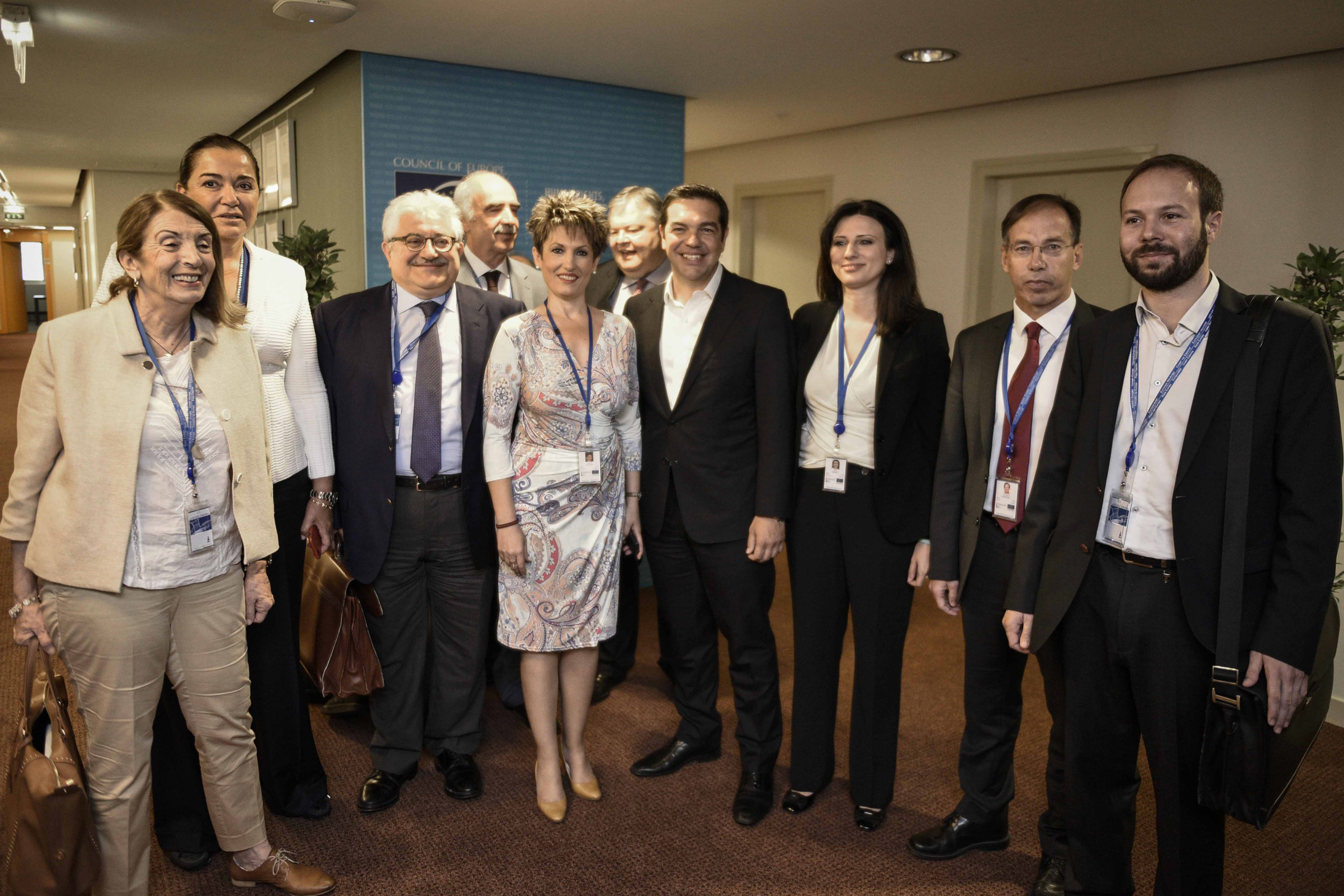 Ο Τσίπρας ποζάρει με Βενιζέλο, Μεϊμαράκη και Ντόρα στο Συμβούλιο της Ευρώπης – ΦΩΤΟ