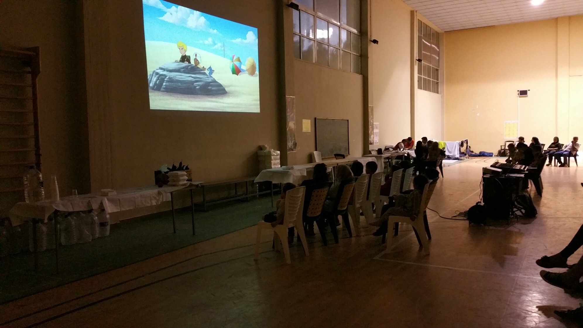 Κρήτη: Είδαν κινούμενα σχέδια οι πρόσφυγες