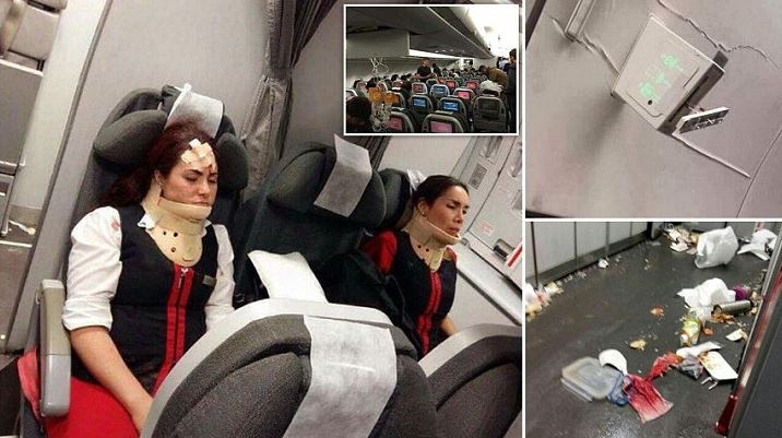 Τρόμος στον αέρα εξαιτίας ισχυρών αναταράξεων – Τραυματίστηκαν επιβάτες – ΦΩΤΟ