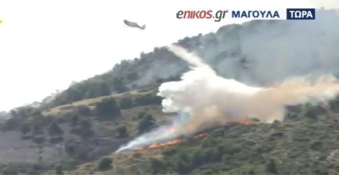 Συνεχείς αναζωπυρώσεις στα Δερβενοχώρια – ΒΙΝΤΕΟ