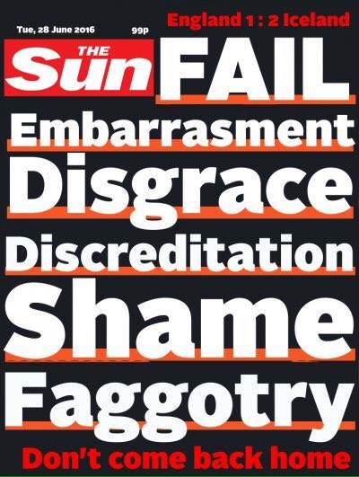 Ξεσπά η Sun για τον ντροπιαστικό αποκλεισμό: Μη γυρίσετε πίσω – ΦΩΤΟ