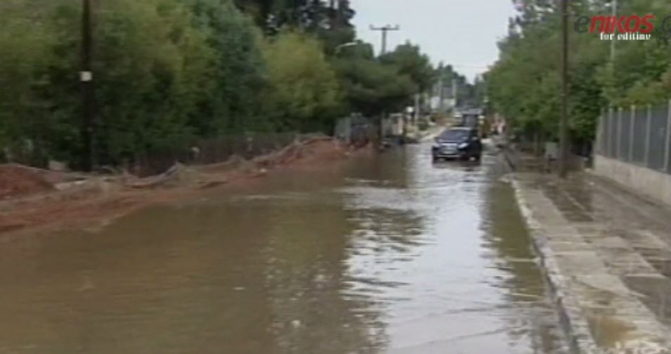 Χάος στην Αττική από την έντονη νεροποντή – ΒΙΝΤΕΟ