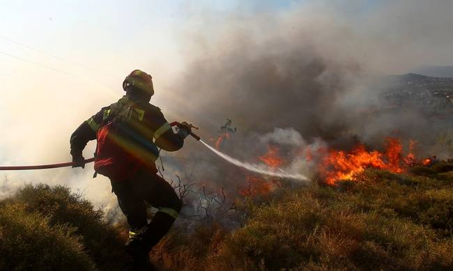 Πυρκαγιά στην Ουρανούπολη Χαλκιδικής