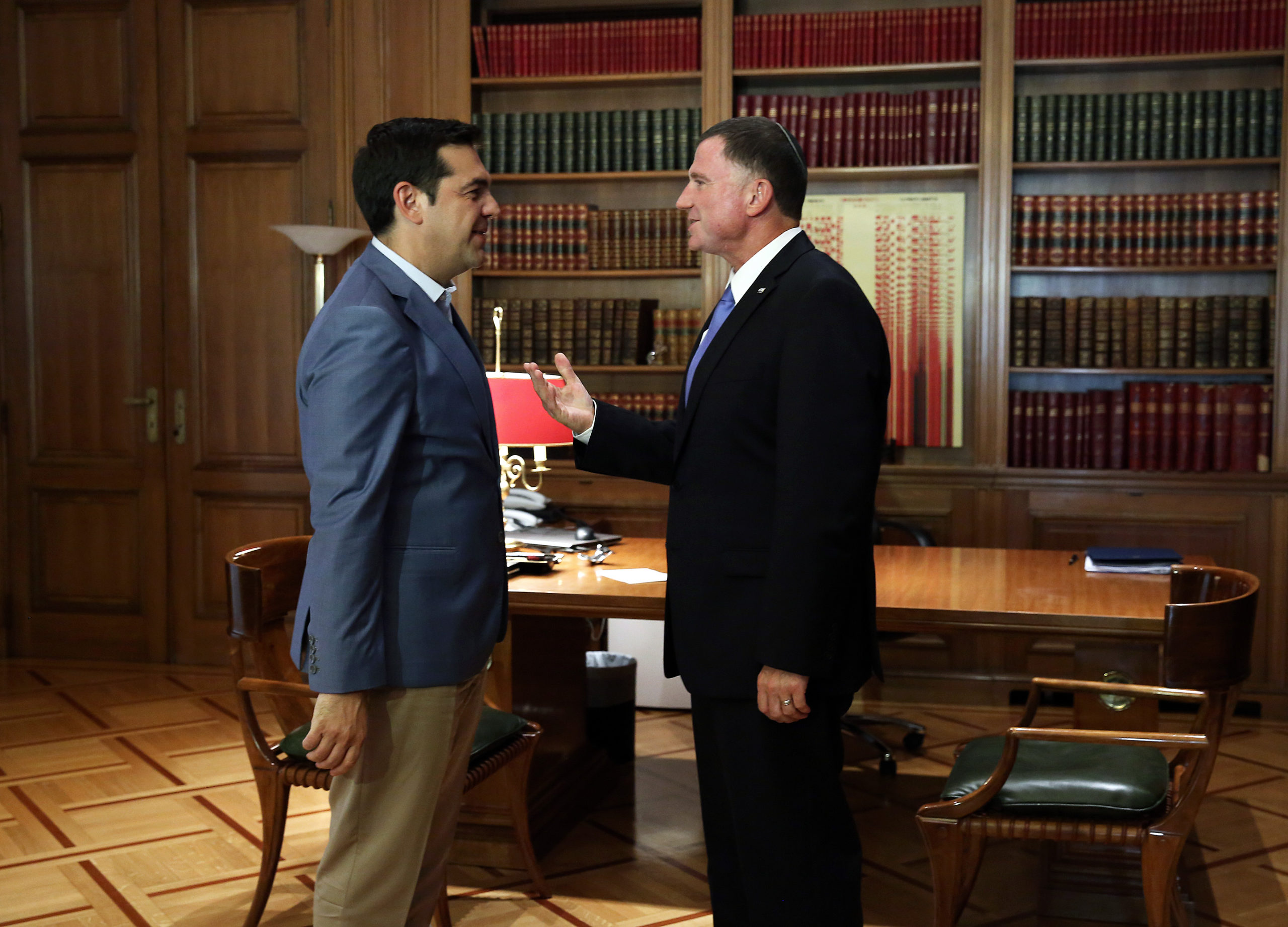 Τι είπε ο Τσίπρας με τον πρόεδρο του κοινοβουλίου του Ισραήλ