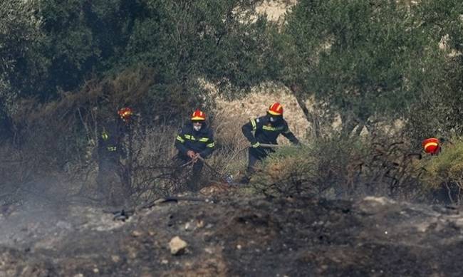 Σε πλήρη ύφεση η φωτιά στο Ρέθυμνο