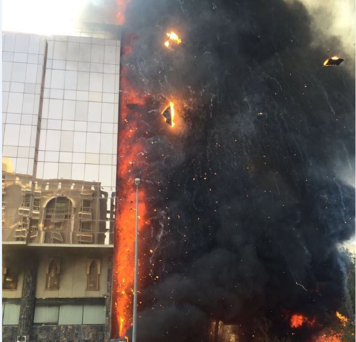 Κόλαση στη Μέκκα – Μεγάλη πυρκαγιά σε ξενοδοχείο – ΦΩΤΟ – ΒΙΝΤΕΟ