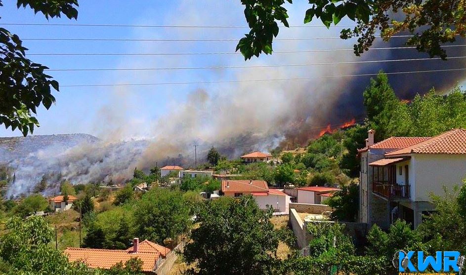 ΦΩΤΟ από την πυρκαγιά στην Κυνουρία