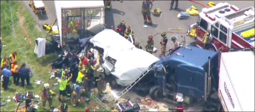 Φονική καραμπόλα με 1 νεκρό και 12 τραυματίες στο Μέριλαντ- ΒΙΝΤΕΟ